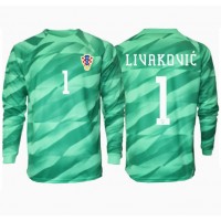Kroatien Dominik Livakovic #1 Målvakt Bortatröja EM 2024 Långärmad